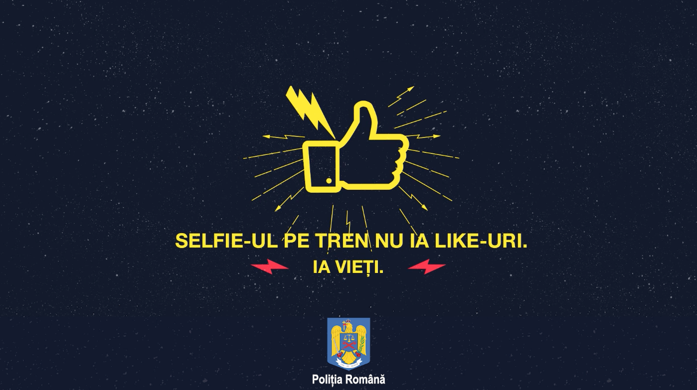 Selfie-ul pe tren nu ia like-uri, ia vieți!